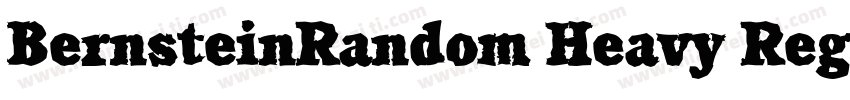 BernsteinRandom Heavy Regular字体转换